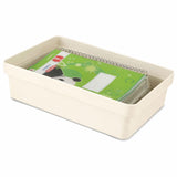 Ordnungsbox - 28x20x8 cm - 4 Liter - Ordnungskorb Schubladenorganizer Organizerbox Ordnungssystem Kunststoff Aufbewahrung Schrank Bad