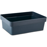 Ordnungsbox - NAVYBLAU Dunkelblau - 27x15x8 cm - 2,8 Liter - Ordnungskorb Schubladenorganizer Organizerbox Ordnungssystem Kunststoff Aufbewahrung Schrank Bad