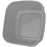 Schüssel 9 Liter - quadratisch- 31x31x14xm - grau - Waschschüssel Spülschüssel Wasserschüssel Lebensmittelecht - Kunststoff Spüle Waschbecken Wanne Box - Camping Abwaschschüssel Plastikschüssel