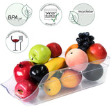 Kühlschrank-Organizer 36x14,5x10 cm durchsichtig - für 10 Dosen 330ml Aufbewahrungsbox Getränkedosen Dosenspender Fridge Organizer Kühlschrankbox BPA-frei