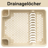 Geschirrständer 48x38cm Ablauf Abtropfständer Abtropfgestell Geschirrabtropfkorb