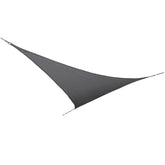 Bocamp Schattentuch Dreieck 3,6x3,6 Meter Grau, aus langlebigem HDPE