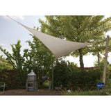 Bocamp Schattentuch Dreieck 3,6x3,6 Meter Grau, aus langlebigem HDPE