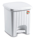 Mülleimer Treteimer 4,5 Liter mit separatem Inneneiner eckig 21x21x23cm Kunststoff - Pedal zum Öffnen und Schliessen - Bad Pedaleimer Papierkorb Eimer Abfalleimer Abfallbehälter Mülltonne