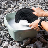 Schüssel quadratisch - 9 Liter - 32x32 cm - Waschschüssel Spülschüssel Wasserschüssel Lebensmittelecht Kunststoff Spüle Haushaltsschüssel Universal Küchenschüssel Pflege nestbar