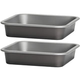 Quadratische Backform 17x17x3,5 cm für die Heissluftfriteuse Air Fryer - klein eckig Zubehör Einsatz Stahlblech antihaftbeschichtet bis 230°C Backform