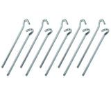 10 Stück Stahl Hering 23 cm - kantiges Profil Ø 7 mm - Felsnagel Zelthering harter Boden Zeltnagel Zeltpflock Erdspieß Camping Zubehör Outdoor Set