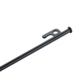 10 Stück Stahl Felsnagel 30 cm - rundes Profil Ø10mm - Schwarz Hering Zelthering harter Boden Zeltnagel Zeltpflock Erdspieß Camping Zubehör Outdoor Set