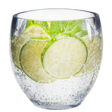 Melamin Geschirr Set Jesolo Grau für 2 Personen - 8 Teile - mit klarem Trinkglas 400ml - aus Acryl Steingutoptik Campinggeschirr Camping