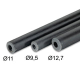 Fiberglas Zeltstange Reparatur-Set 3 Fiberglas-Segmente Ø12,5/11/9,5 mm 65 cm - mit Gummizug und Einfädelhilfe Hülsen Zeltgestänge Zeltstangen - Ersatzstangen für Zelte Kürzbar