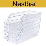 Kühlschrank-Organizer 36x14,5x10 cm durchsichtig - für 10 Dosen 330ml Aufbewahrungsbox Getränkedosen Dosenspender Fridge Organizer Kühlschrankbox BPA-frei