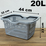 Tragekorb mit 2 Henkeln 20 Liter 44x32x23 cm Einkaufskorb Transportkorb Kunststoff Korb