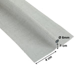 Zweifahniges Kederband - Ø6mm Band 4 cm breit Wohnwagen Wohnmobil Caravan Boot Zeltkeder Vorzelt - Keder Verbindung - Doppelfahnenkeder Textilkeder für Zelt Plane Sonnensegel