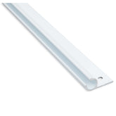 Alu Kederschiene - 1,2 Meter - Kederleiste - Neigung 45° - Ø10mm (passend für 7-9mm Keder) Weiss Aluminium Kederprofil Leiste für Wohnwagen Wohnmobil Vorzelt Sonnensegel Schürzenleiste Vorzeltschiene