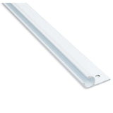 Alu Kederschiene - 1,2 Meter - Kederleiste - Neigung 45° - Ø10mm (passend für 7-9mm Keder) Weiss Aluminium Kederprofil Leiste für Wohnwagen Wohnmobil Vorzelt Sonnensegel Schürzenleiste Vorzeltschiene