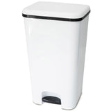 Mülleimer Treteimer 37 Liter eckig 30x33x59cm Kunststoff - Pedal zum Öffnen und Schliessen - Küche Pedaleimer Papierkorb Eimer Abfalleimer Abfallbehälter Mülltonne Müll Mistkübel