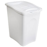 Wäschekorb 25 Liter klein mit Deckel - Wäschesammler ohne Löcher 36x28x40cm Wäschebox Wäschesortierer Kunststoff Singlehaushalt