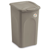 Wäschekorb 50 Liter groß mit Deckel - Wäschesammler ohne Löcher 39x37x55cm Wäschebox Wäschesortierer Haushaltskorb Korb Haushalt Kunststoff Wäschetruhe Wäschetonne Wäschesack