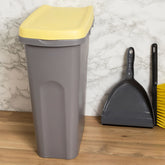 25 Liter Mülleimer schmal Klapp-Deckel Müllsackhalterung 39x24x51 cm Recycling Mülltrennung Abfalleimer Abfallbehälter Müll Küche rechteckig Abfallsammler 25 Liter Kunststoff Eimer Mülltonne