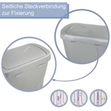 25 Liter Mülltonne Recyclingtonne 21x36x52cm mit abnehmbarem Druckdeckel - Schmal Recycling-Aufkleber Küche Mistkübel Trash Bin Groß Küchenabfalleimer Papiermülleimer