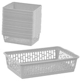 Körbchen Aufbewahrungskorb klein - 25x15x6 cm - Größe S - Kunststoffkorb - Organizer Ordnung - Aufbewahrung Bad Korb Kinderzimmer Haushalt