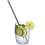 Melamin Geschirr Set Toskana für 4 Personen - 16 Teile - BUNT - Mandala-Optik mit klaren Trinkgläsern 320 ml aus Acryl Campinggeschirr