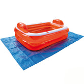 Poolunterlage ca. 187x300cm, 110g/qm PE zum Schutz des Poolbodens