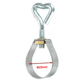 5 Stück Klemmen für Vorzeltstangen Ø25 mm Rohrklemmen Rohrschelle mit Schraube Schraubklemme