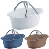 Ovale Schüssel mit Tragegriff 25 Liter - Waschschüssel Spülschüssel 60 x 40 cm Aufbewahrung