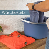 6x runde Schüsseln mit Tragegriff 25 Liter - Waschschüssel Spülschüssel 60 x 40 cm Aufbewahrung