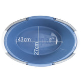 3x runde Schüsseln mit Tragegriff 25 Liter - Waschschüssel Spülschüssel 60 x 40 cm Aufbewahrung