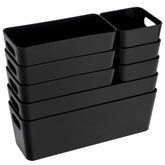 Schubladen Organizer 8 Teile Organizer Set - 10 cm hoch - Boxen in 3 Größen - passend für Schubladen von 30 x 50 cmSchubladeneinsatz passend für Schubladen von 30 x 50 cm