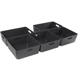 Unterbett Schubladen Organizer Set - 12 cm hoch - passend für Bettkasten 90x55 cm - Bett Aufbewahrung