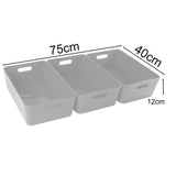 Unterbett Schubladen Organizer Set - 12 cm hoch - passend für Bettkasten 40x75cm - Bett Aufbewahrung
