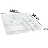 Schubladen Organizer Set 5 cm hoch - 7 Teile - 54x42 cm Boxen in 3 Größen - Ordnungssystem - Aufbewahrungsbox Box