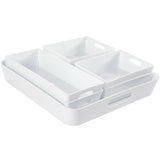 Schubladen Organizer Set 5 cm hoch - 7 Teile - 54x42 cm Boxen in 3 Größen - Ordnungssystem - Aufbewahrungsbox Box