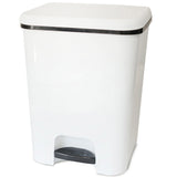 Mülleimer Treteimer 26 Liter eckig 34x30x45cm Kunststoff - Pedal zum Öffnen und Schliessen - Küche Pedaleimer Papierkorb Eimer Abfalleimer Abfallbehälter Mülltonne Müll Mistkübel