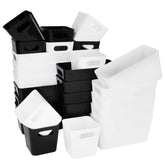 Schubladen Organizer - 10 cm hoch - 26 Teile - weiß und schwarz - in 3 Größen - Schubladeneinsatz passend für 2 Schubladen von 40 x 60 cm