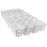 Schubladen Organizer 22 Teile Set - 90x40x10 cm - in 3 Größen - Schubladeneinsatz