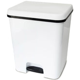 Mülleimer Treteimer 52 Liter eckig 42x38x50cm Kunststoff - Duoeimer mit Trennschiene Pedal Küche Pedaleimer Papierkorb Eimer Abfalleimer Abfallbehälter Mülltonne Müll Mistkübel