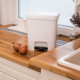 Mülleimer Treteimer 7 Liter eckig 21x23x26cm Kunststoff Küche Büro Bad Pedaleimer Kosmetikeimer Papierkorb Eimer Abfalleimer Abfallbehälter Mülltonne Müll Mistkübel