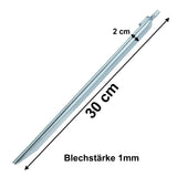 10 Stück Sturmhering 30 cm mit Haken V-Profil - Zelthering weiche feuchte Boden Zeltnagel Zeltpflock Erdspieß Camping Zubehör Outdoor Set