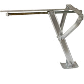 Ausdrehstütze Eckstütze für Wohnwagen Anhänger mit Gelenkfuß aus feuerverzinktem Stahl 45 cm Stützbein 500kg Tragkraft geeignet für Caravan Trailer Abstützung - Gesamtgewicht bis 1000 kg - Nivelierstütze