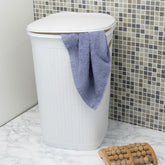 Wäschekorb 50 Liter groß mit Deckel Wäschesammler mit Löcher 38x36x54cm Wäschebox Wäschesortierer Haushaltskorb Korb Haushalt Kunststoff Wäschetruhe Wäschetonne Wäschesack