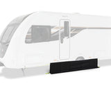 Bodenschürze Wohnwagenschürze Radkastenschürze Windschutz Vorzelt Wagenschürze Schwarz - mit Kederband, Heringen, Abspannseilen