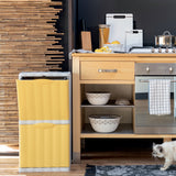 Mülleimer 20 Liter mit Kippfunktion Modulsystem - 40x40x30cm - separater Eimer - Mülltrennung Recycling Abfallsammler - Wandbefestigung - Müll Papierkorb Abfalleimer Abfallbehälter