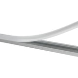 Aluminium Profil für LED - Stripes - 1 m lang - 25x7mm - Aufputzprofil mit Abdeckung und Endkappe