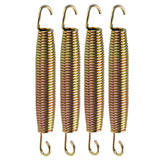4x Zugfeder Feder Camping - 18 cm lang - Doppelhaken - Federstahl D-3 mm verzinkt - 180 mm