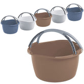 6x runde Schüsseln mit Tragegriff 16 Liter - Waschschüssel Spülschüssel 40 x 40 cm Aufbewahrung