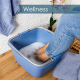 6x quadratische Schüsseln mit Tragegriff 18,5 Liter - Waschschüssel Spülschüssel 40 x 40 cm Aufbewahrung